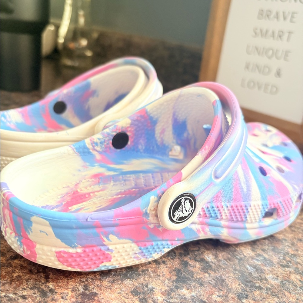 CROCS Kids Pastel Swirl Clogs